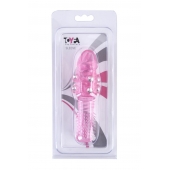 Стимулирующая розовая насадка с шишечками и шипами - 13,5 см. - Toyfa Basic - в Первоуральске купить с доставкой