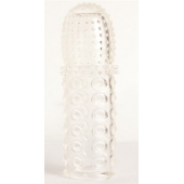 Прозрачная закрытая гелевая насадка - 13,5 см. - Toyfa Basic - в Первоуральске купить с доставкой