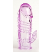 Фиолетовая насадка с коготком и шипами - 13 см. - Toyfa Basic - в Первоуральске купить с доставкой