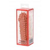 Телесная насадка на фаллос с бугорками KOKOS Extreme Sleeve 10 - 15,8 см. - KOKOS - в Первоуральске купить с доставкой