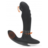 Черный вибромассажер простаты с функцией римминга Plug with Perineum Stimulator - 16,6 см. - Orion - в Первоуральске купить с доставкой