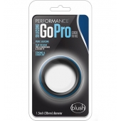 Черно-синее эрекционное кольцо Silicone Go Pro Cock Ring - Blush Novelties - в Первоуральске купить с доставкой