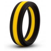 Черно-желтое силиконовое эрекционное кольцо Silicone Go Pro Cock Ring - Blush Novelties - в Первоуральске купить с доставкой