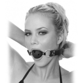 Черный кляп с дырочками Breathable Ball Gag - Pipedream - купить с доставкой в Первоуральске