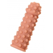 Телесная реалистичная насадка KOKOS Extreme Sleeve 02 с дополнительной стимуляцией - 12,7 см. - KOKOS - в Первоуральске купить с доставкой