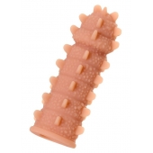 Телесная реалистичная насадка KOKOS Extreme Sleeve 04 с дополнительной стимуляцией - 12,7 см. - KOKOS - в Первоуральске купить с доставкой