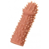 Телесная реалистичная насадка KOKOS Extreme Sleeve 07 с дополнительной стимуляцией - 12,7 см. - KOKOS - в Первоуральске купить с доставкой