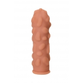Телесная реалистичная насадка KOKOS Extreme Sleeve 11 с дополнительной стимуляцией - 12,7 см. - KOKOS - в Первоуральске купить с доставкой