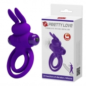 Фиолетовое эрекционное кольцо с вибростимуляцией клитора Vibrant Penis Ring III - Baile - в Первоуральске купить с доставкой