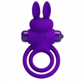 Фиолетовое эрекционное кольцо с вибростимуляцией клитора Vibrant Penis Ring III - Baile - в Первоуральске купить с доставкой
