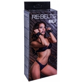 Черные кожаные наручники Naila - Rebelts - купить с доставкой в Первоуральске Черные кожаные наручники Naila - Rebelts - купить с доставкой в Первоуральске