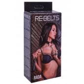 Черный поводок и чокер с кольцом Rada - Rebelts - купить с доставкой в Первоуральске