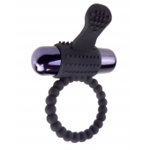 Черное эрекционное виброкольцо Vibrating Silicone Super Ring - Pipedream - в Первоуральске купить с доставкой
