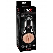 Телесный вибромастурбатор-вагина Cock Compressor Vibrating Stroker - Pipedream - в Первоуральске купить с доставкой