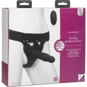 Черный полый вибрострапон Body Extensions BE Aroused - 17,78 см. - Doc Johnson - купить с доставкой в Первоуральске
