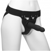 Черный полый вибрострапон Body Extensions BE Aroused - 17,78 см. - Doc Johnson - купить с доставкой в Первоуральске