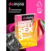 Презервативы для орального секса DOMINO Sweet Sex с ароматом манго - 3 шт. - Domino - купить с доставкой в Первоуральске