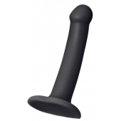 Черный фаллос на присоске Silicone Bendable Dildo S - 17 см. - Strap-on-me - купить с доставкой в Первоуральске
