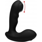 Черный стимулятор простаты Alpha-Pro 7X P-Milker Silicone Prostate Stimulator with Milking Bead - XR Brands - в Первоуральске купить с доставкой