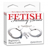 Металлические наручники Beginner s Metal Cuffs - Pipedream - купить с доставкой в Первоуральске