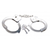 Металлические наручники Beginner s Metal Cuffs - Pipedream - купить с доставкой в Первоуральске