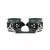 Изумрудные наручники Ladys Arsenal на карабинах - БДСМ Арсенал - купить с доставкой в Первоуральске