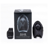 Темно-серый инновационный мужской осциллятор PULSE SOLO LUX с пультом ДУ - Hot Octopuss - в Первоуральске купить с доставкой