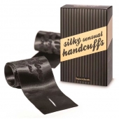 Черные ленты для связывания SILKY SENSUAL HANDCUFFS - Bijoux Indiscrets - купить с доставкой в Первоуральске
