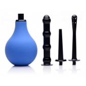 Анальный душ с 3 насадками Premium One-way Valve Anal Douche Set - XR Brands - купить с доставкой в Первоуральске