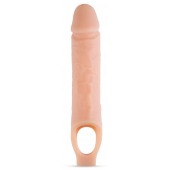 Телесный реалистичный фаллоудлинитель 10 Inch Silicone Cock Sheath Penis Extender - 25,4 см. - Blush Novelties - в Первоуральске купить с доставкой