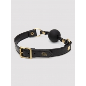 Черный кляп-шар Bound to You Faux Leather Ball Gag - Fifty Shades of Grey - купить с доставкой в Первоуральске