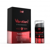 Жидкий интимный гель с эффектом вибрации Vibration! Strawberry - 15 мл. - INTT - купить с доставкой в Первоуральске