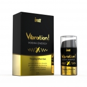 Жидкий интимный гель с эффектом вибрации Vibration! Vodka Energy - 15 мл. - INTT - купить с доставкой в Первоуральске