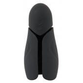 Черный силиконовый вибромастурбатор с нагревом Masturbator with 2 Functions - Orion - в Первоуральске купить с доставкой