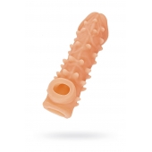 Телесная закрытая насадка с пупырышками Cock Sleeve Size M - 15,6 см. - KOKOS - в Первоуральске купить с доставкой
