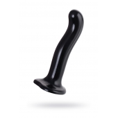 Черный стимулятор для пар P G-Spot Dildo Size M - 18 см. - Strap-on-me - в Первоуральске купить с доставкой