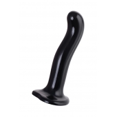 Черный стимулятор для пар P G-Spot Dildo Size M - 18 см. - Strap-on-me - в Первоуральске купить с доставкой