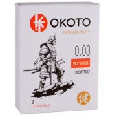 Презервативы с точками OKOTO Dotted - 3 шт. - Sitabella - купить с доставкой в Первоуральске