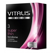 Ультратонкие презервативы VITALIS PREMIUM super thin - 3 шт. - Vitalis - купить с доставкой в Первоуральске