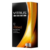 Ребристые презервативы VITALIS PREMIUM ribbed - 12 шт. - Vitalis - купить с доставкой в Первоуральске