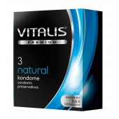 Классические презервативы VITALIS PREMIUM natural - 3 шт. - Vitalis - купить с доставкой в Первоуральске