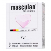 Супертонкие презервативы Masculan Pur - 3 шт. - Masculan - купить с доставкой в Первоуральске