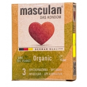 Экологически чистые презервативы Masculan Organic - 3 шт. - Masculan - купить с доставкой в Первоуральске