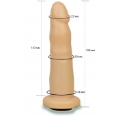 Телесная насадка Harness - 15,8 см. - LOVETOY (А-Полимер) - купить с доставкой в Первоуральске