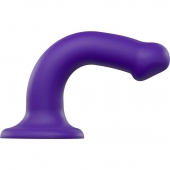 Фиолетовый фаллоимитатор-насадка Strap-On-Me Dildo Dual Density size M - 18 см. - Strap-on-me - купить с доставкой в Первоуральске