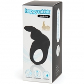 Черное эрекционное виброкольцо Happy Rabbit Rechargeable Rabbit Cock Ring - Happy Rabbit - в Первоуральске купить с доставкой