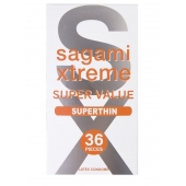 Ультратонкие презервативы Sagami Xtreme Superthin - 36 шт. - Sagami - купить с доставкой в Первоуральске