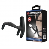 Черная вибронасадка на пенис Vibrating Penis Sling - Baile - в Первоуральске купить с доставкой