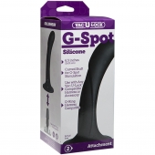 Черная изогнутая насадка Vac-U-Lock G-Spot - 16,5 см. - Doc Johnson - купить с доставкой в Первоуральске