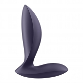 Фиолетовый анальный вибростимулятор Power Plug - Satisfyer - в Первоуральске купить с доставкой